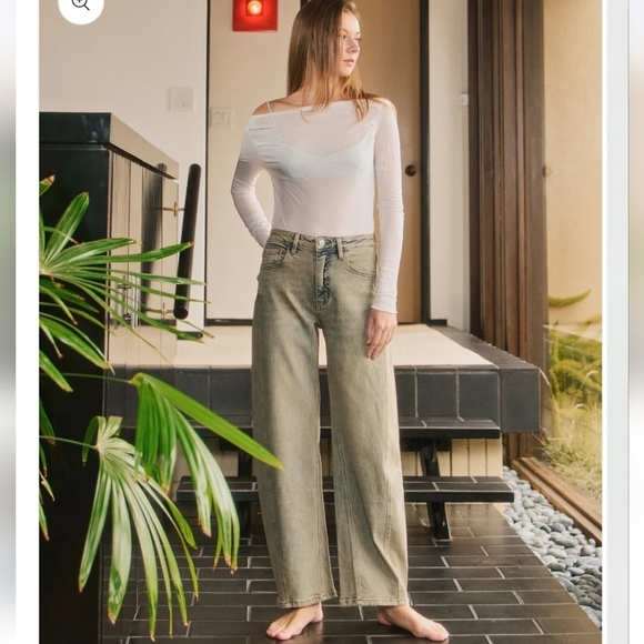 Vervet Denim - Vervet Free Spirit - Super High Rise Barrel Jeans